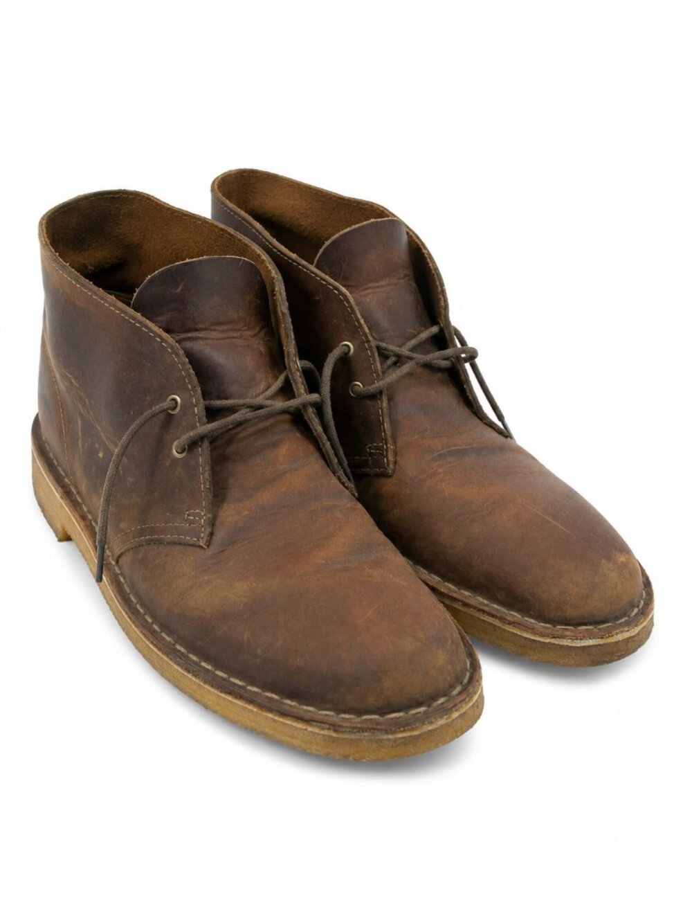 Clarks Originals Desert Boot Beeswax Leather Brown Chukka US 9 EU 42